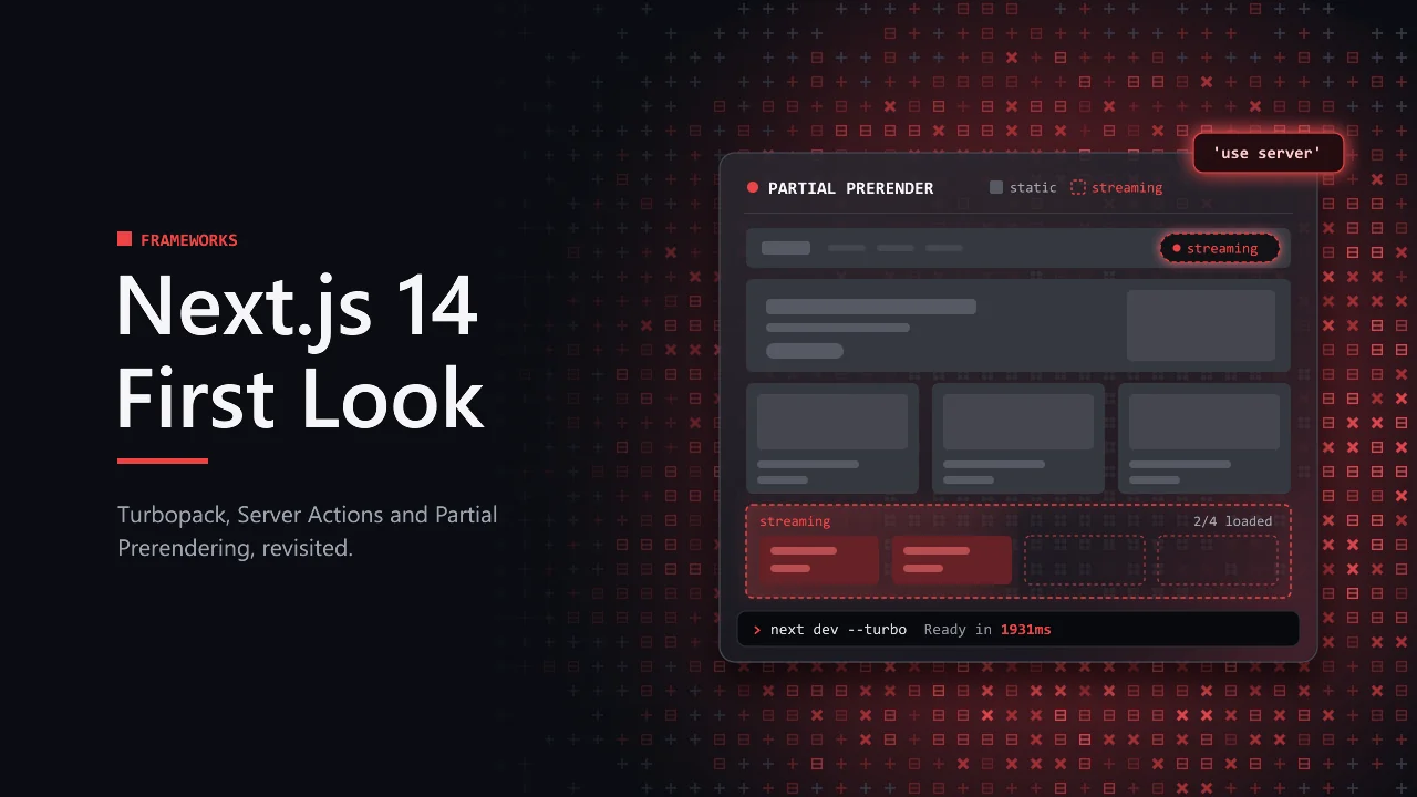 Next.js 14 First Look: Turbopack, Server Actions and Partial Prerendering